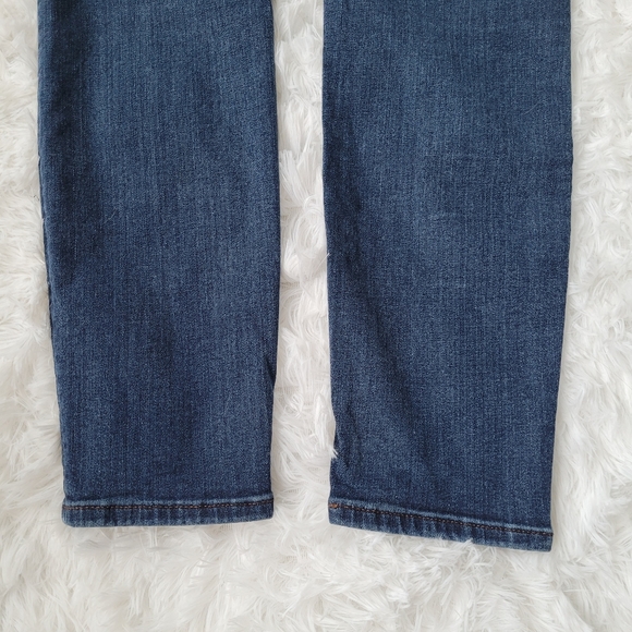 LOFT Skinny Crop Dark Wash Jeans Women's Size 27/4 - Picture 4 of 13